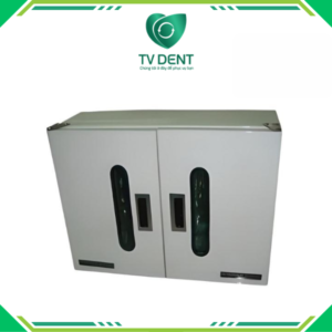 Hình ảnh tủ cực tím đôi sử dụng tia UV để khử khuẩn dụng cụ nha khoa an toàn và hiệu quả do TV DENT cung cấp