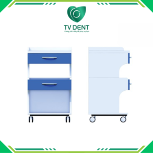 Hình ảnh tủ nha di động RD-TDD 06 thiết kế bánh xe linh hoạt, nhiều ngăn tiện dụng cho phòng khám nha khoa do TV DENT sản xuất