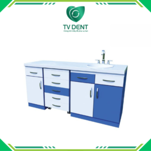 Hình ảnh tủ nha cố định RD-TN 02 thiết kế hiện đại, tối ưu lưu trữ dụng cụ và thiết bị nha khoa do TV DENT sản xuất