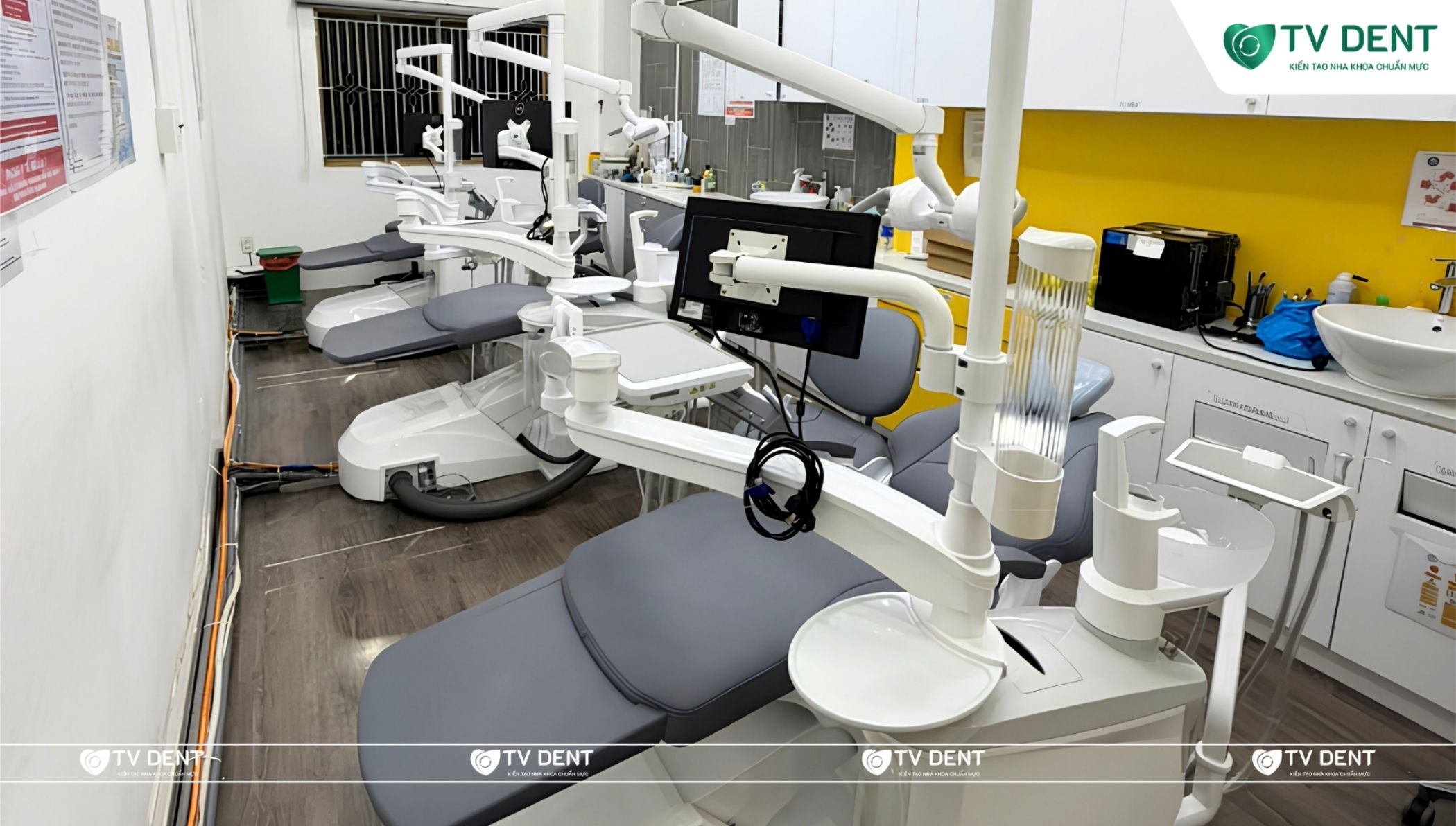 Thiết kế hiện đại của ghế nha khoa Anye AY-215 C3 tại phòng khám Nha khoa 3C